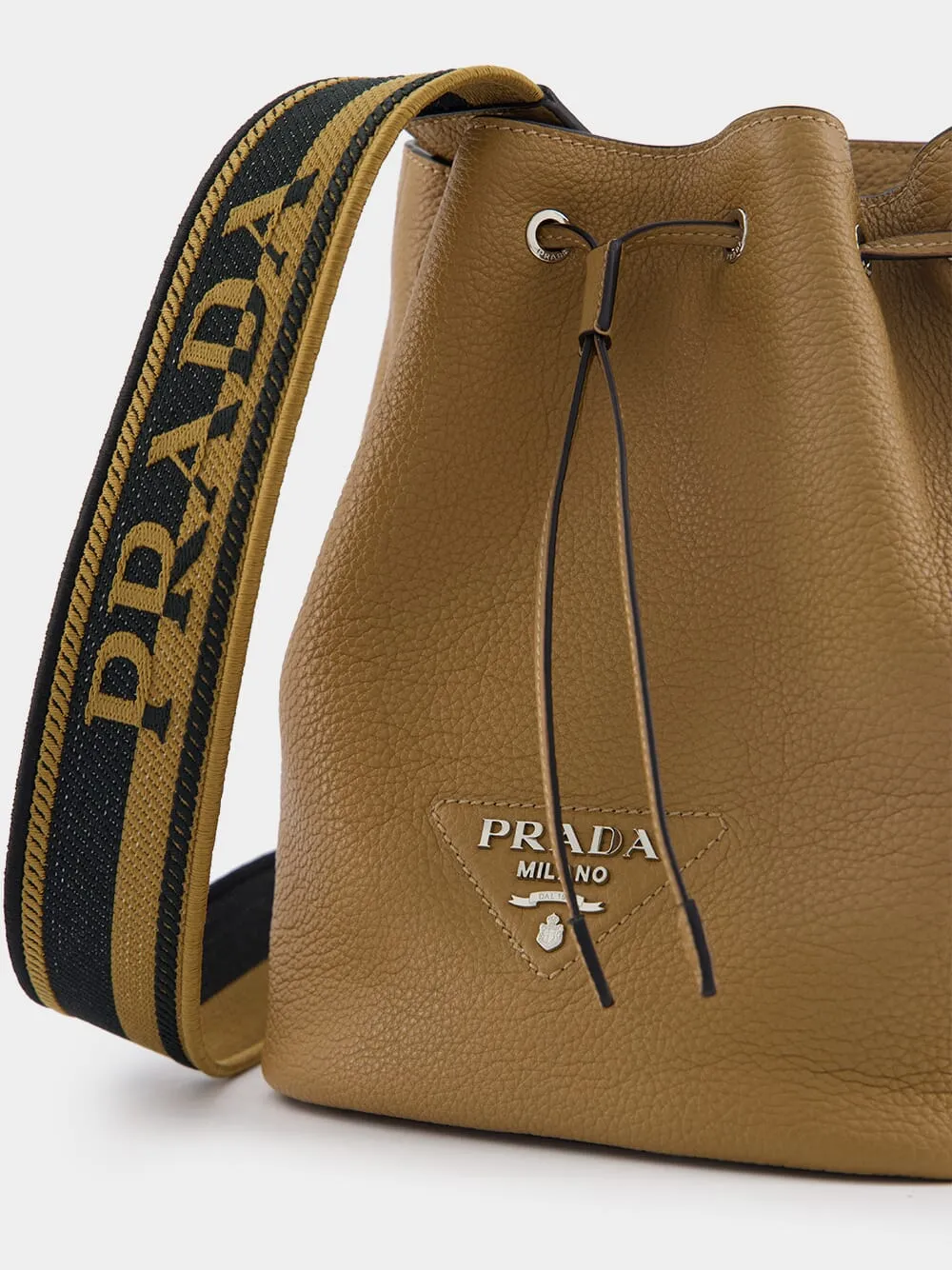 Draw Rope Sewing Details Shoulder Bag