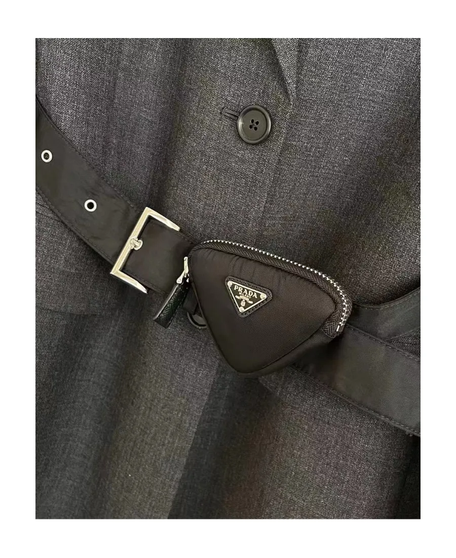 Waistband Single-Breasted Coat