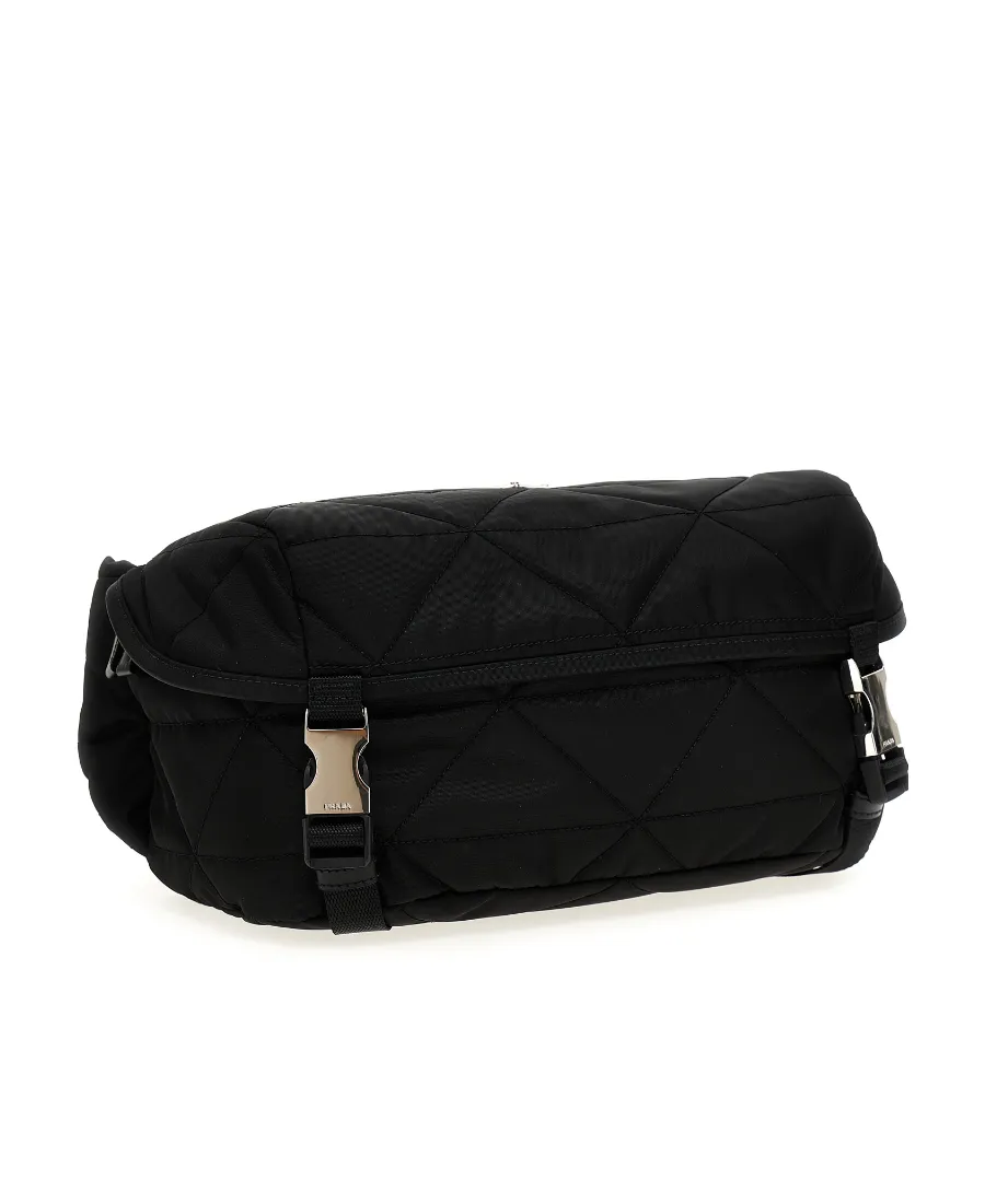 Quilted Triangle-Logo Bag