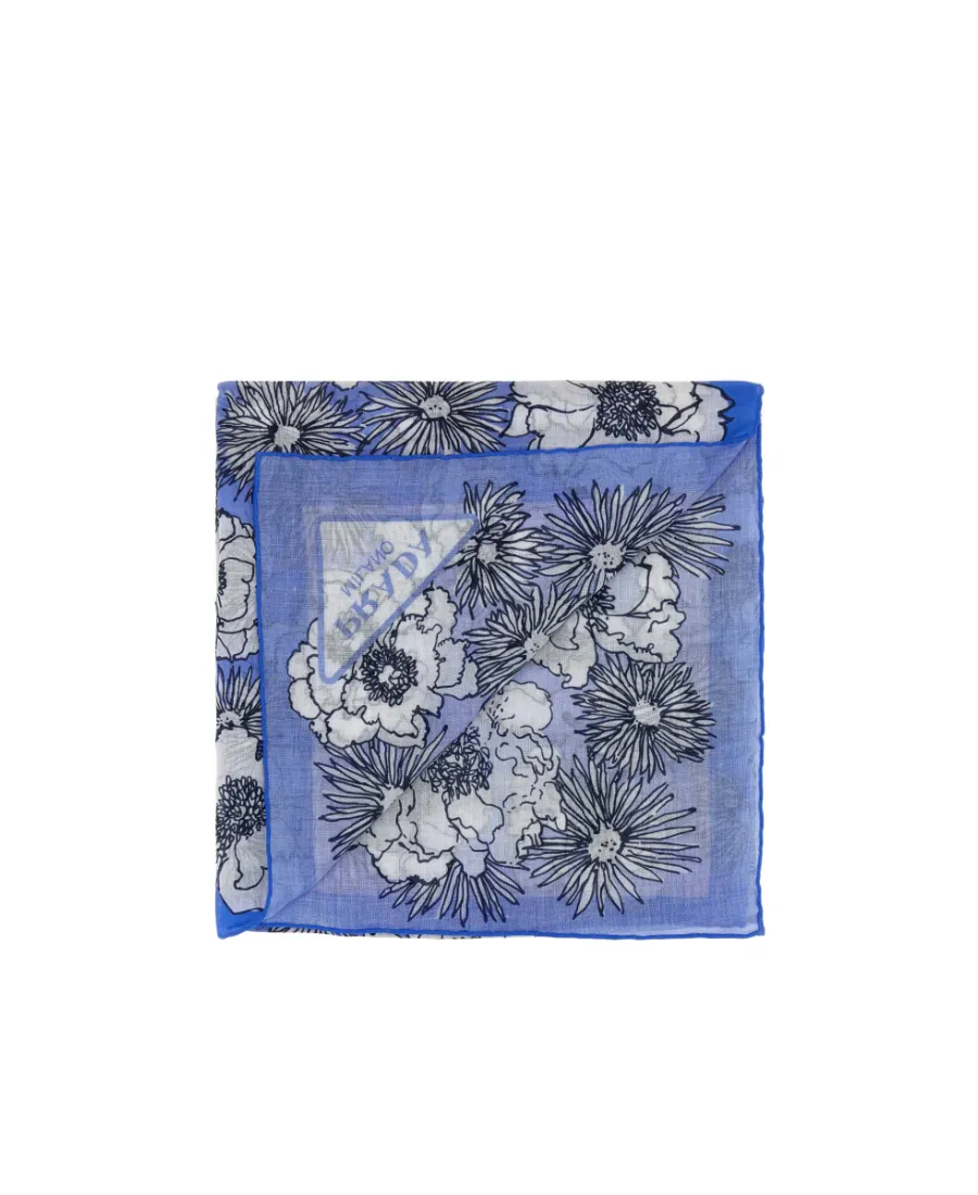 Floral-Print Cotton Scarf