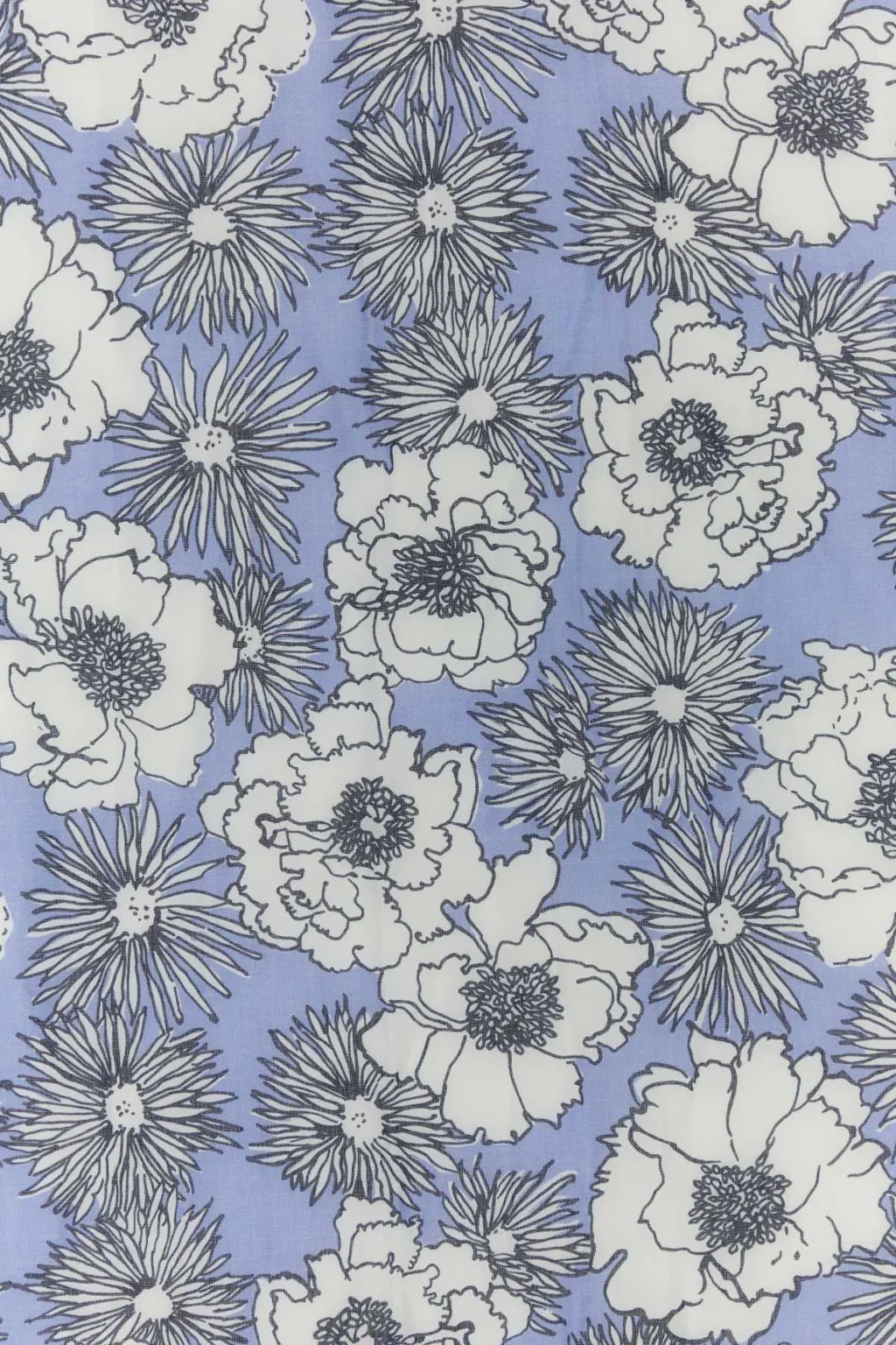 Floral-Print Cotton Scarf