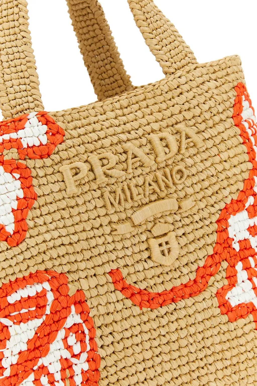 Raffia Floral Tote Bag