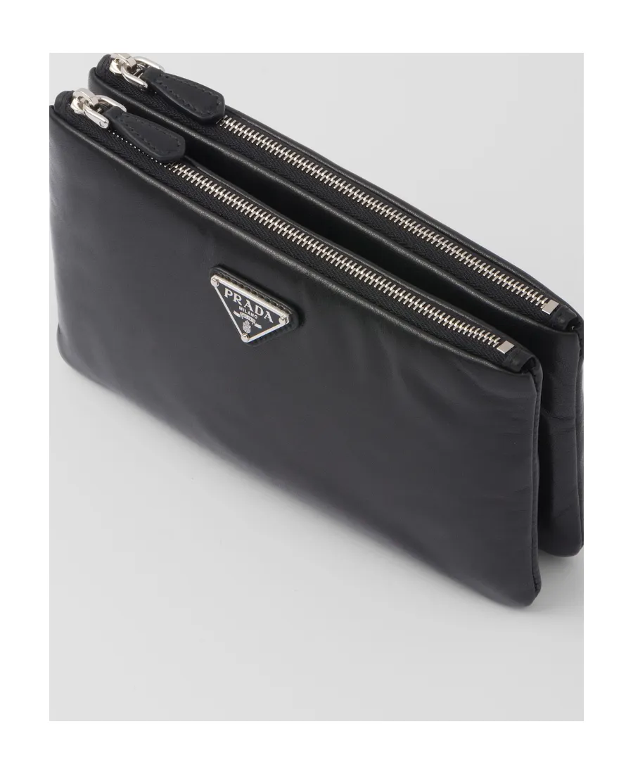 Triangle-Logo Dividable Pouch