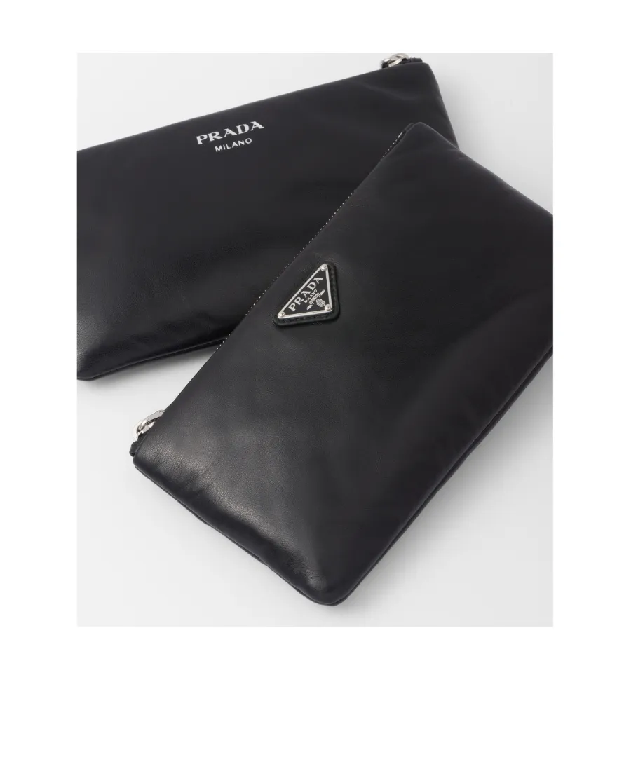 Triangle-Logo Dividable Pouch