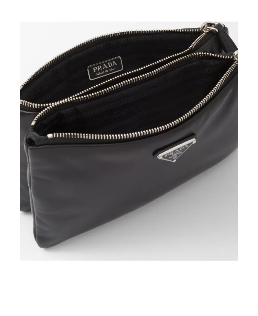 Triangle-Logo Dividable Pouch