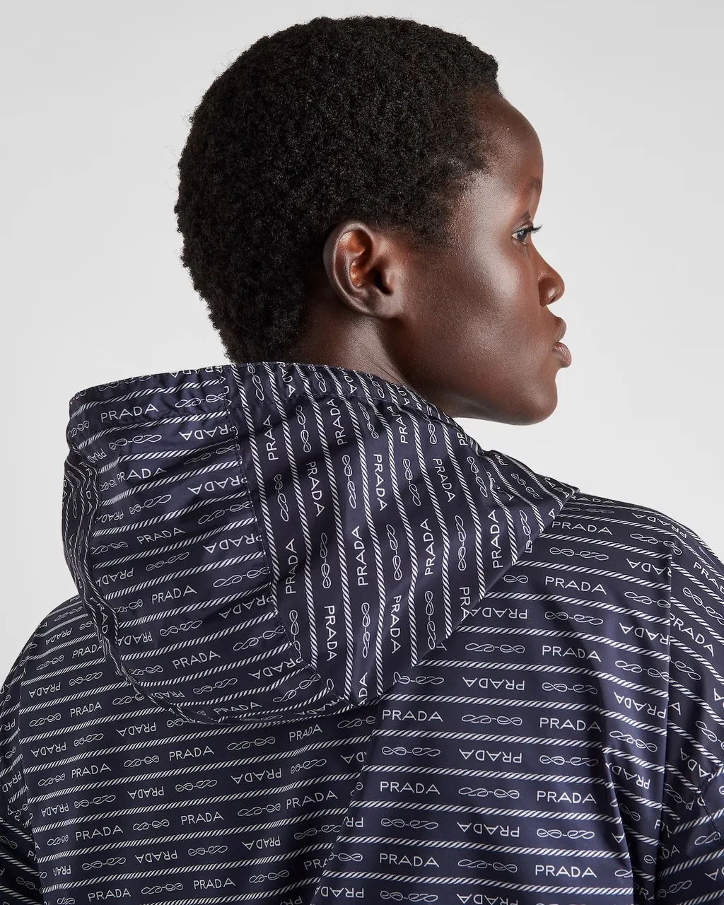 Logo-Print Nylon Blouson Jacket