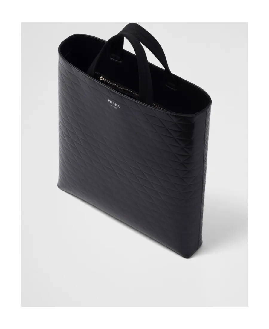 Embossed-Printed Top Handle Bag