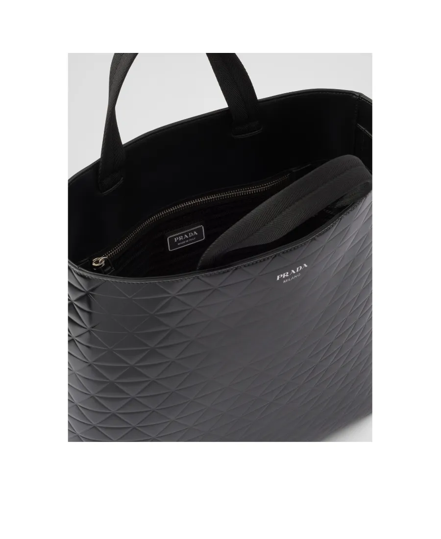 Embossed-Printed Top Handle Bag