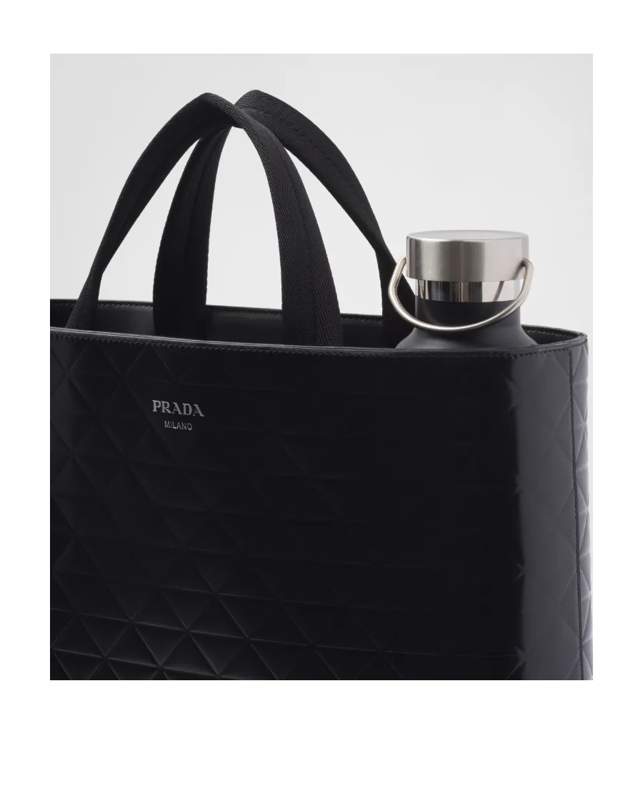 Embossed-Printed Top Handle Bag