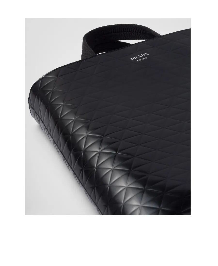 Embossed-Printed Top Handle Bag
