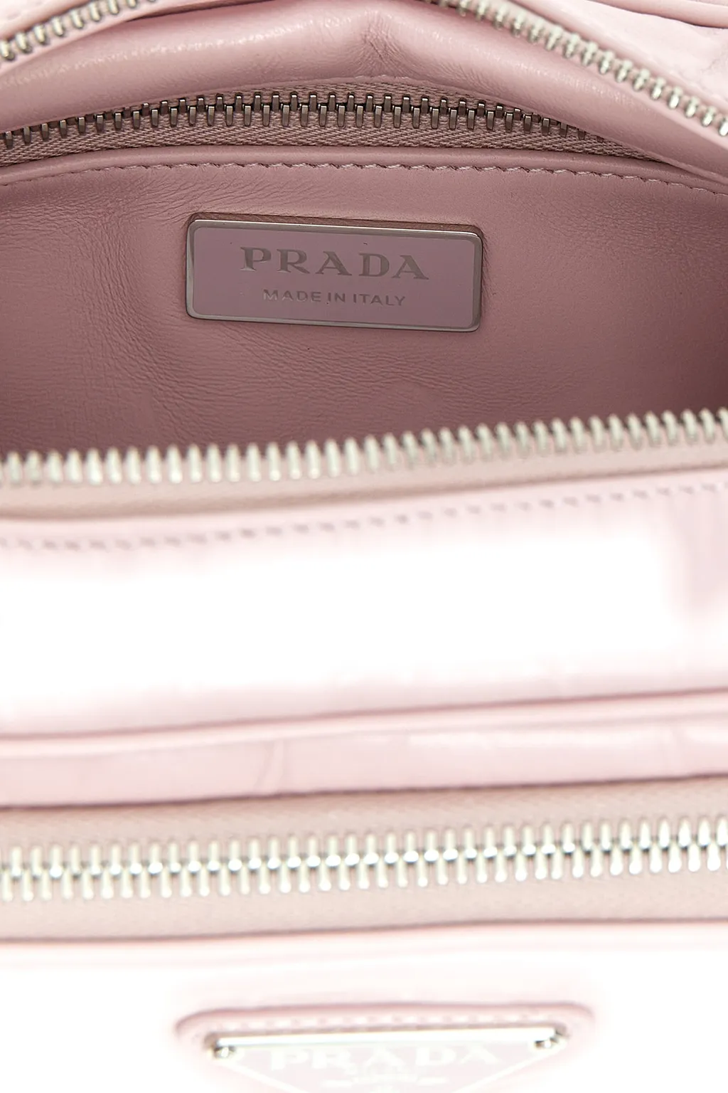 Logo Zipper Crossbody Bag