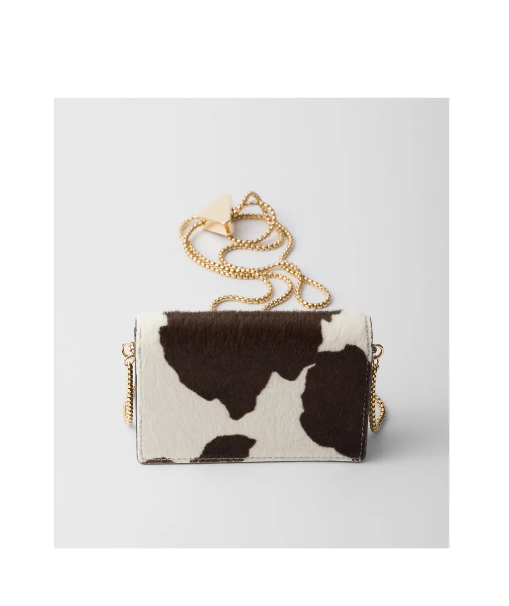 Triangle-Logo Chain-Linked Card Holder