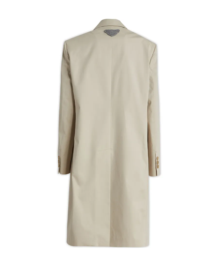 Single-Breasted Long-Sleeved Coat