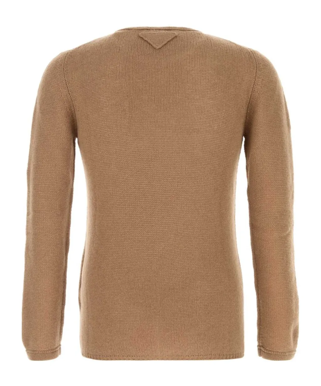 Long-Sleeve Crewneck Knit Sweater