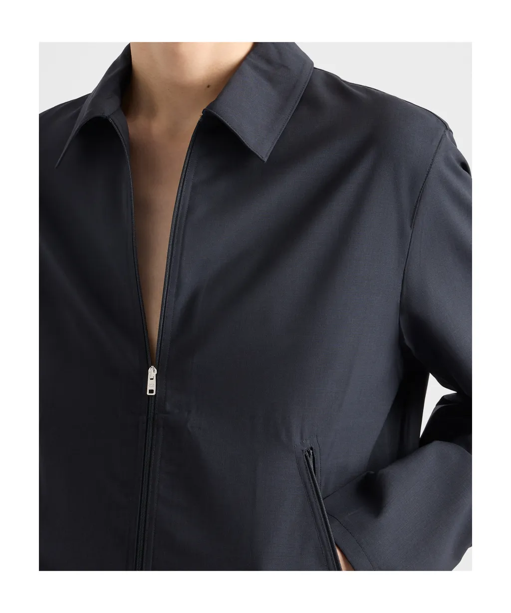 Zip-Up Blouson Jacket