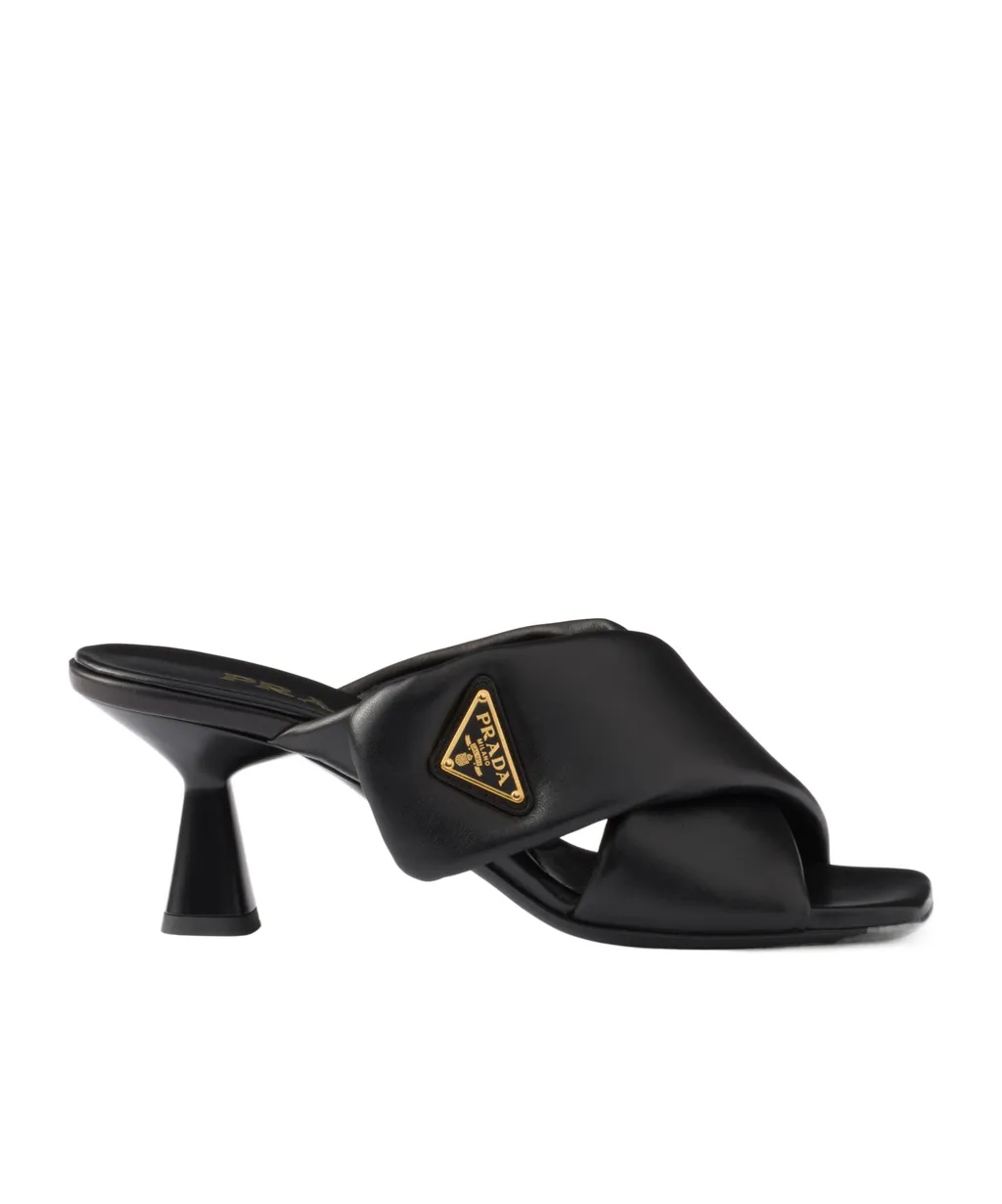 Padded Nappa Leather Sandals