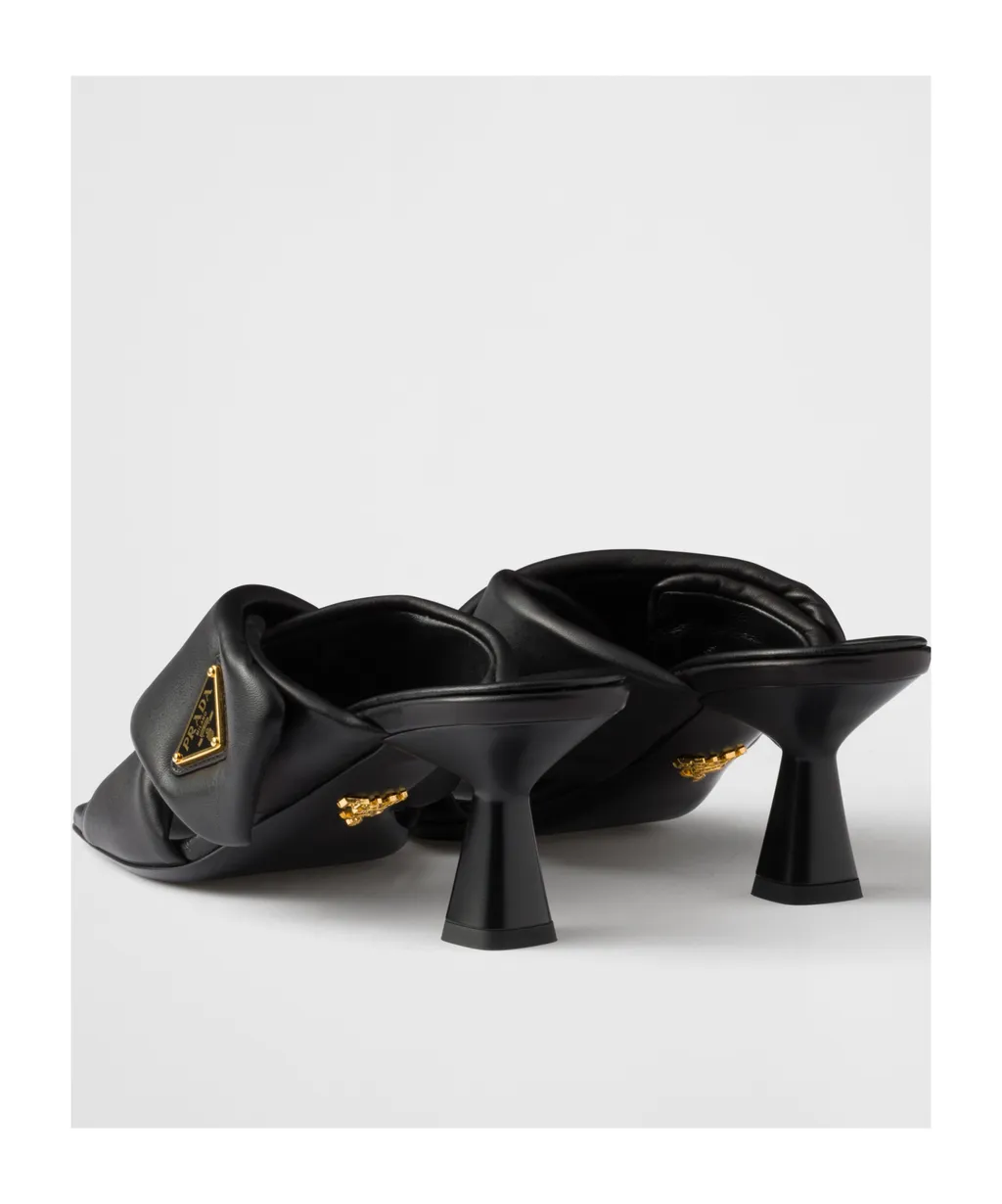 Padded Nappa Leather Sandals