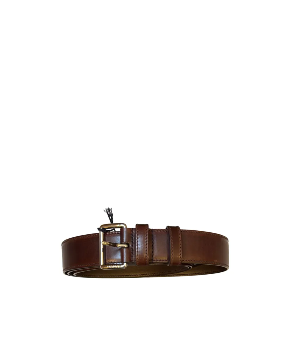 Logo-Engraved Buckle Belt