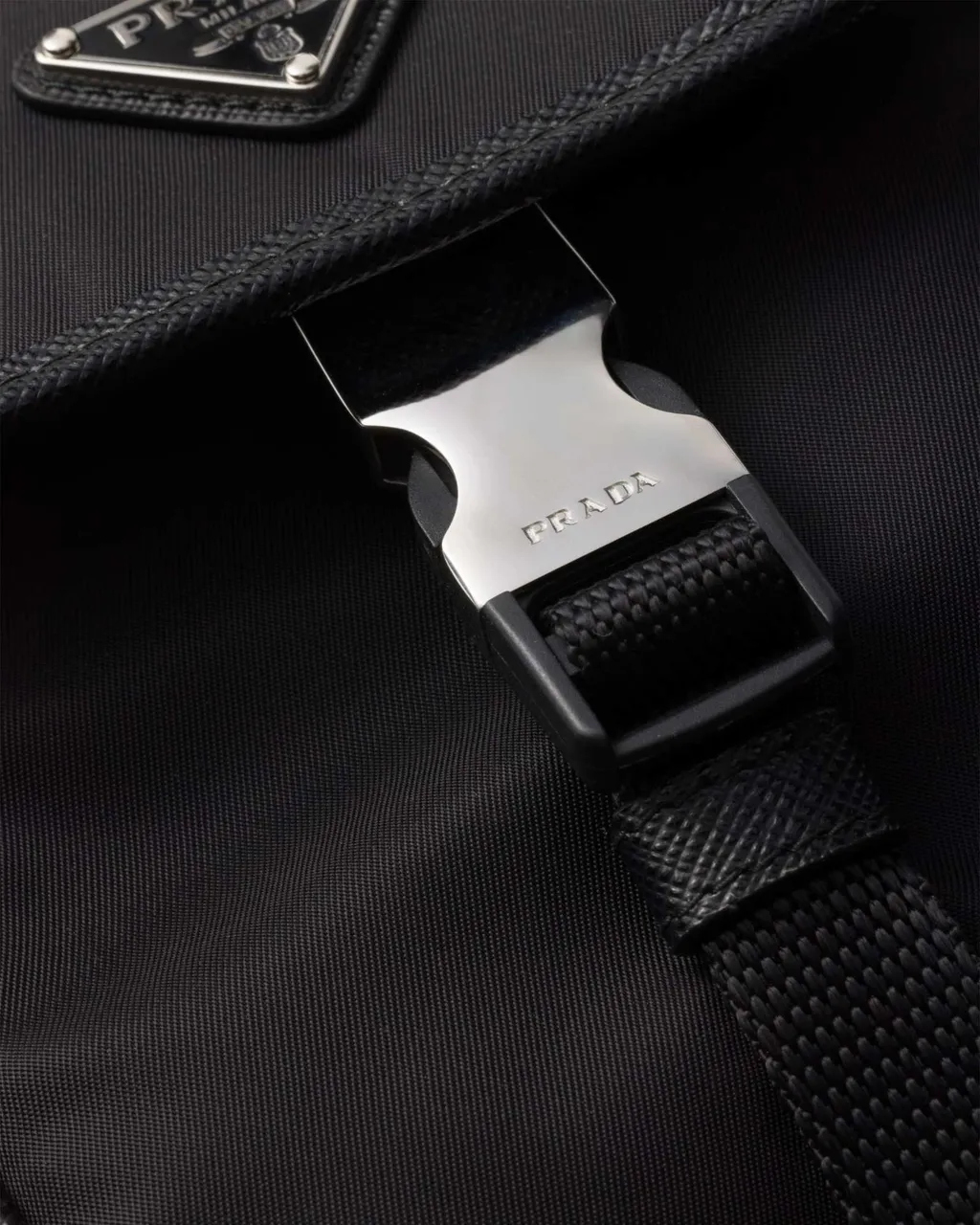 Re-Nylon And Saffiano Leather Smartphone Case