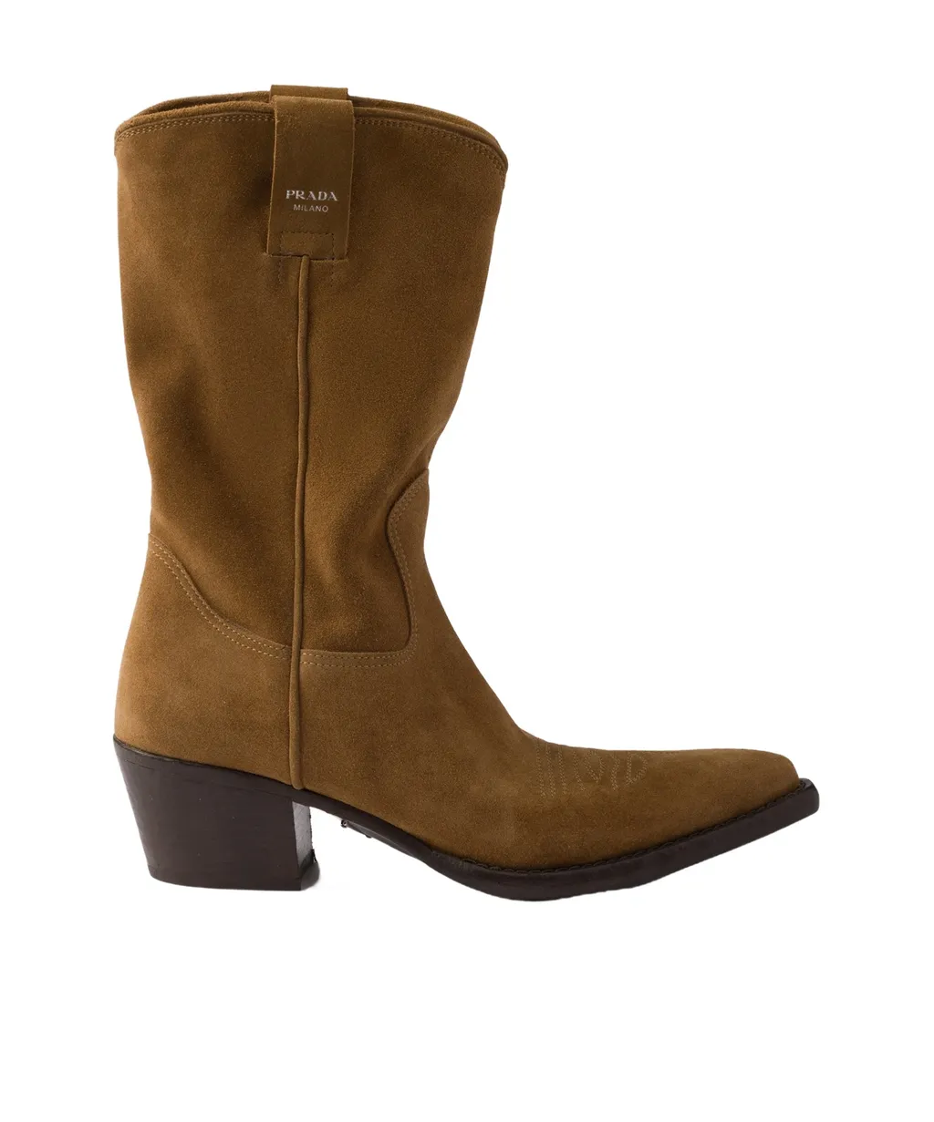 Logo-Printed Boots