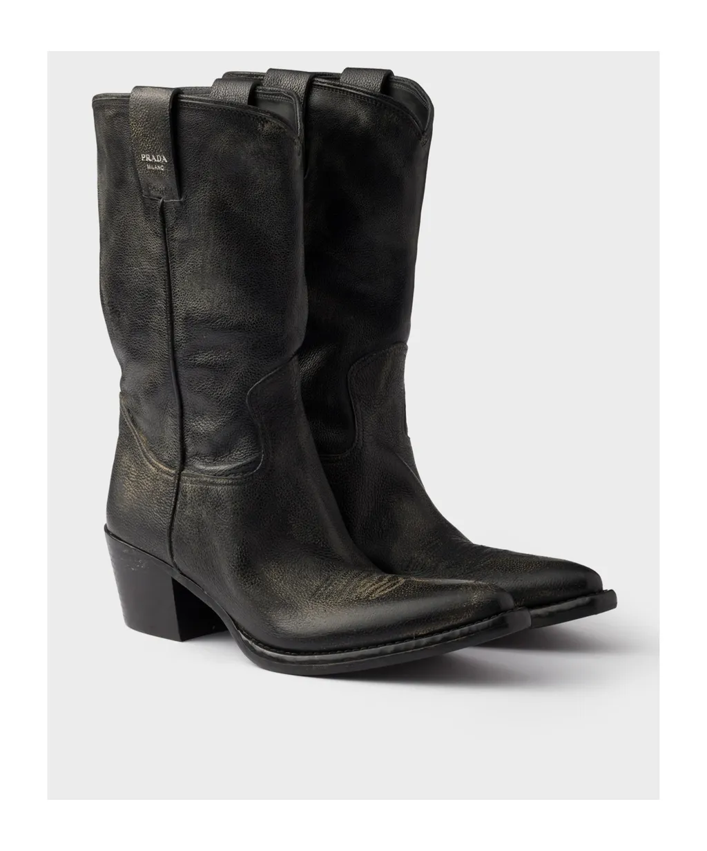 Pointed-Toe Slip-On Boots