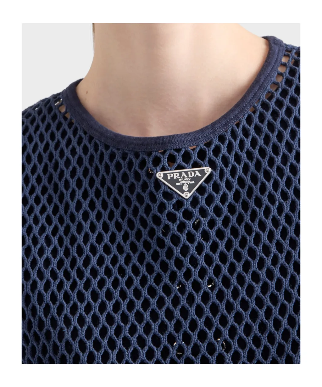 Cotton Mesh Top