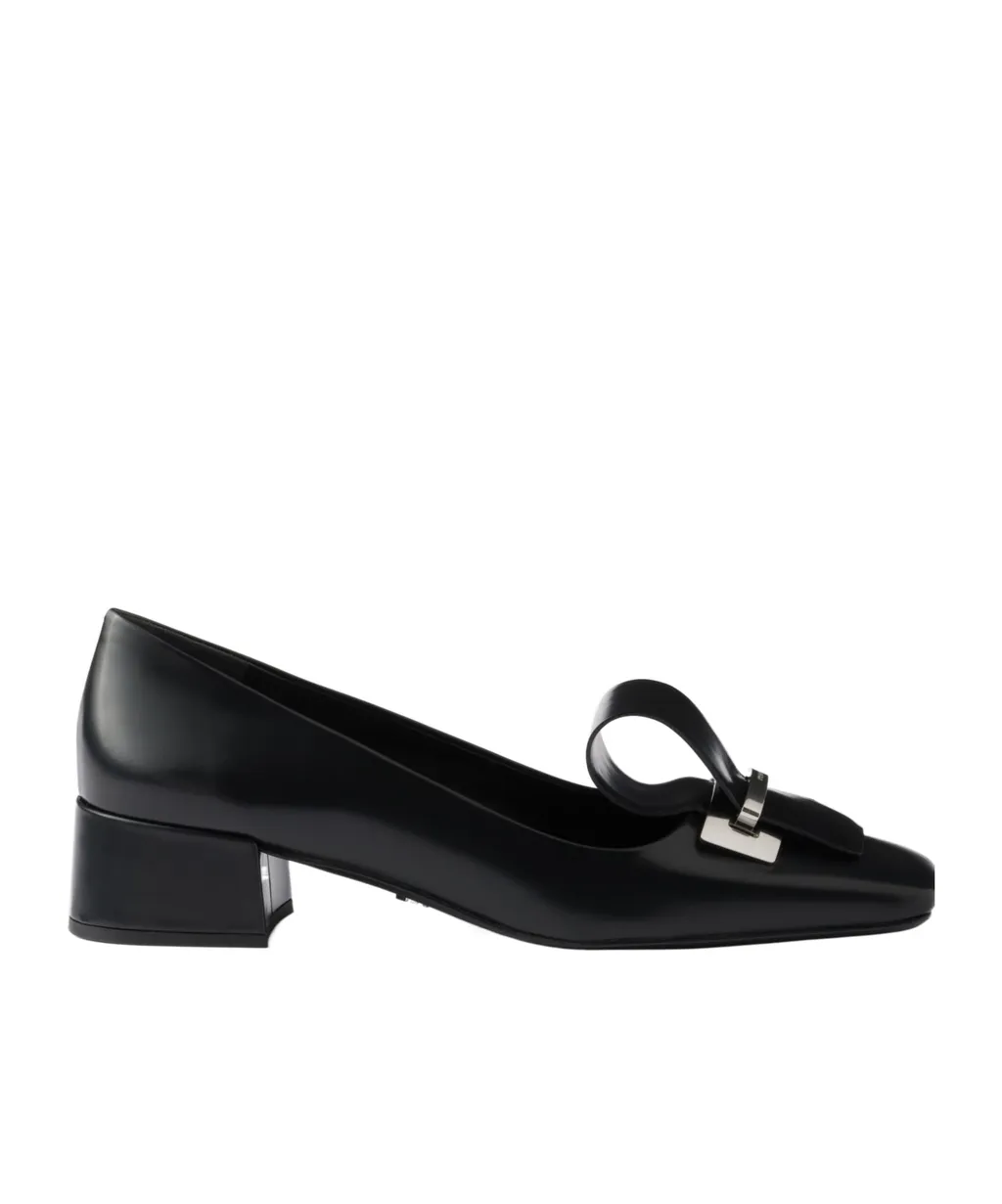 Square-Toe Slip-On Pumps