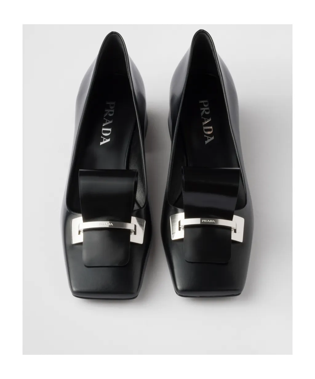 Square-Toe Slip-On Pumps