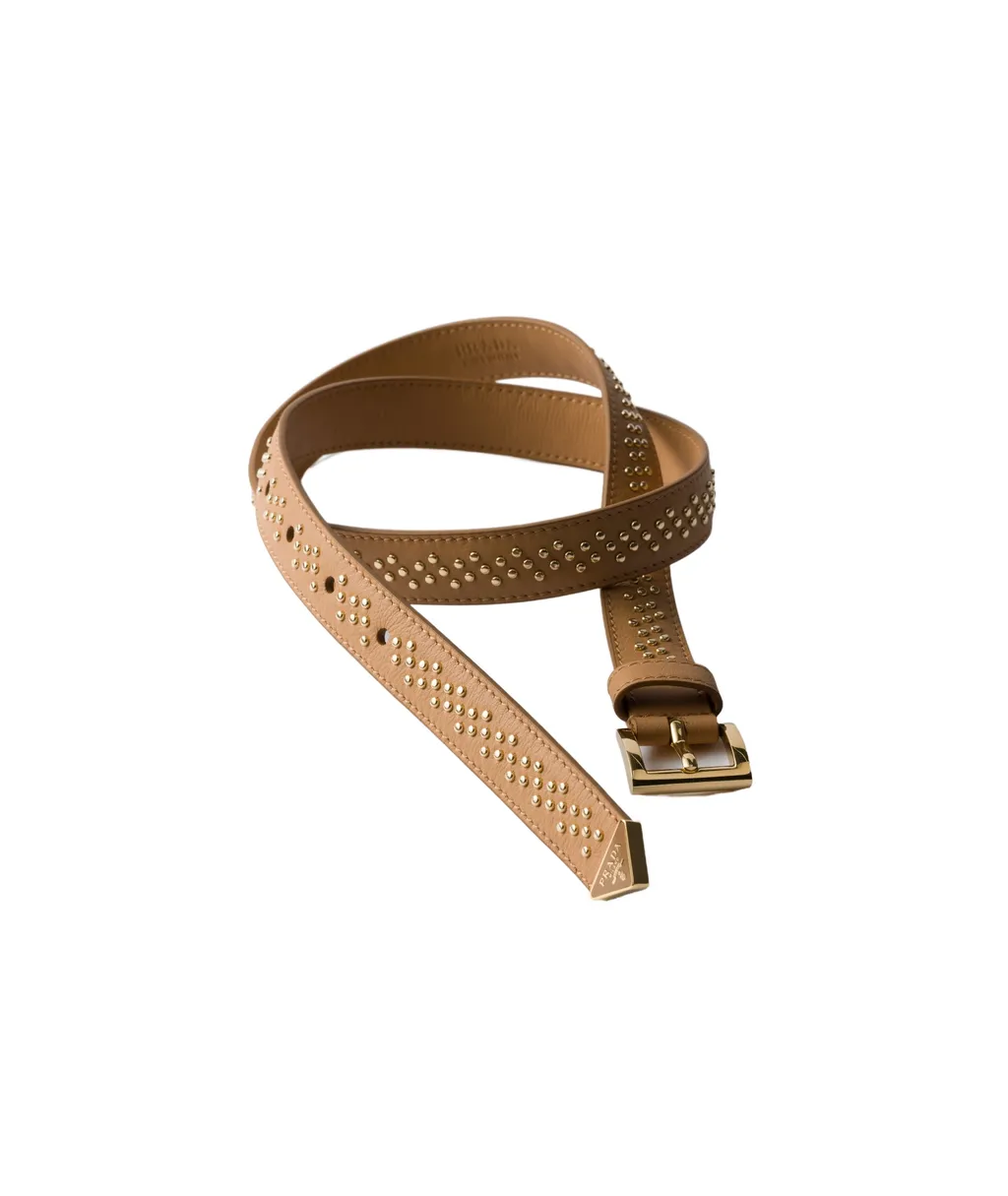 Leather Belt With Studs