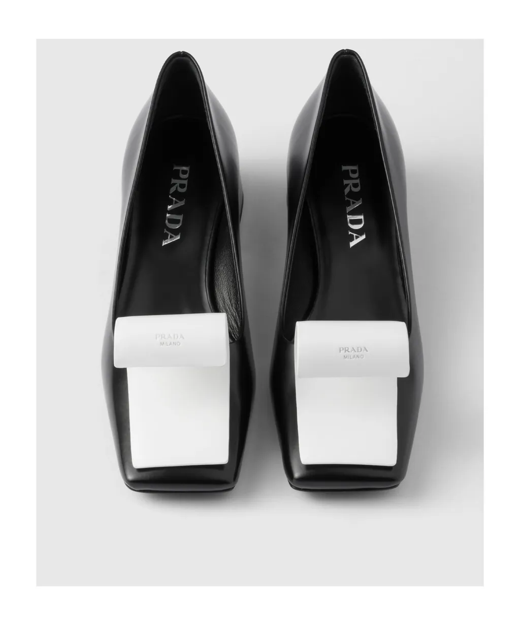 Two-Toned Square-Toe Pumps