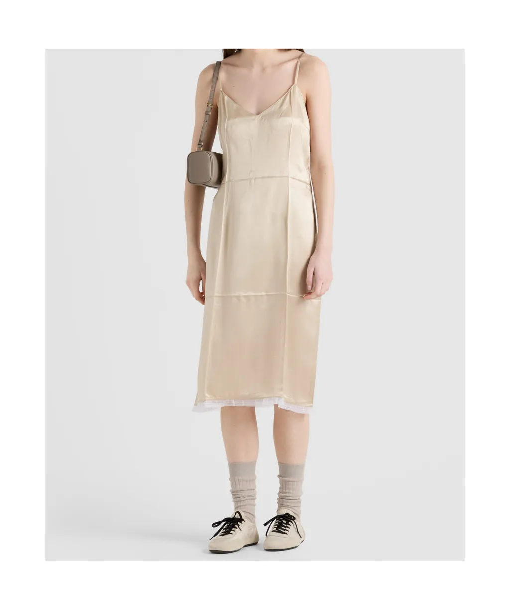 Satin Crepe Dress