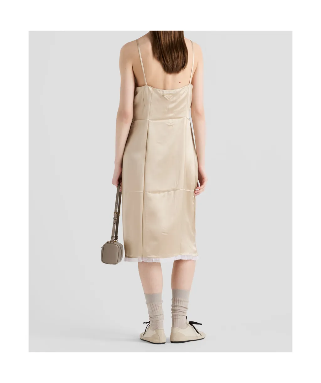 Satin Crepe Dress