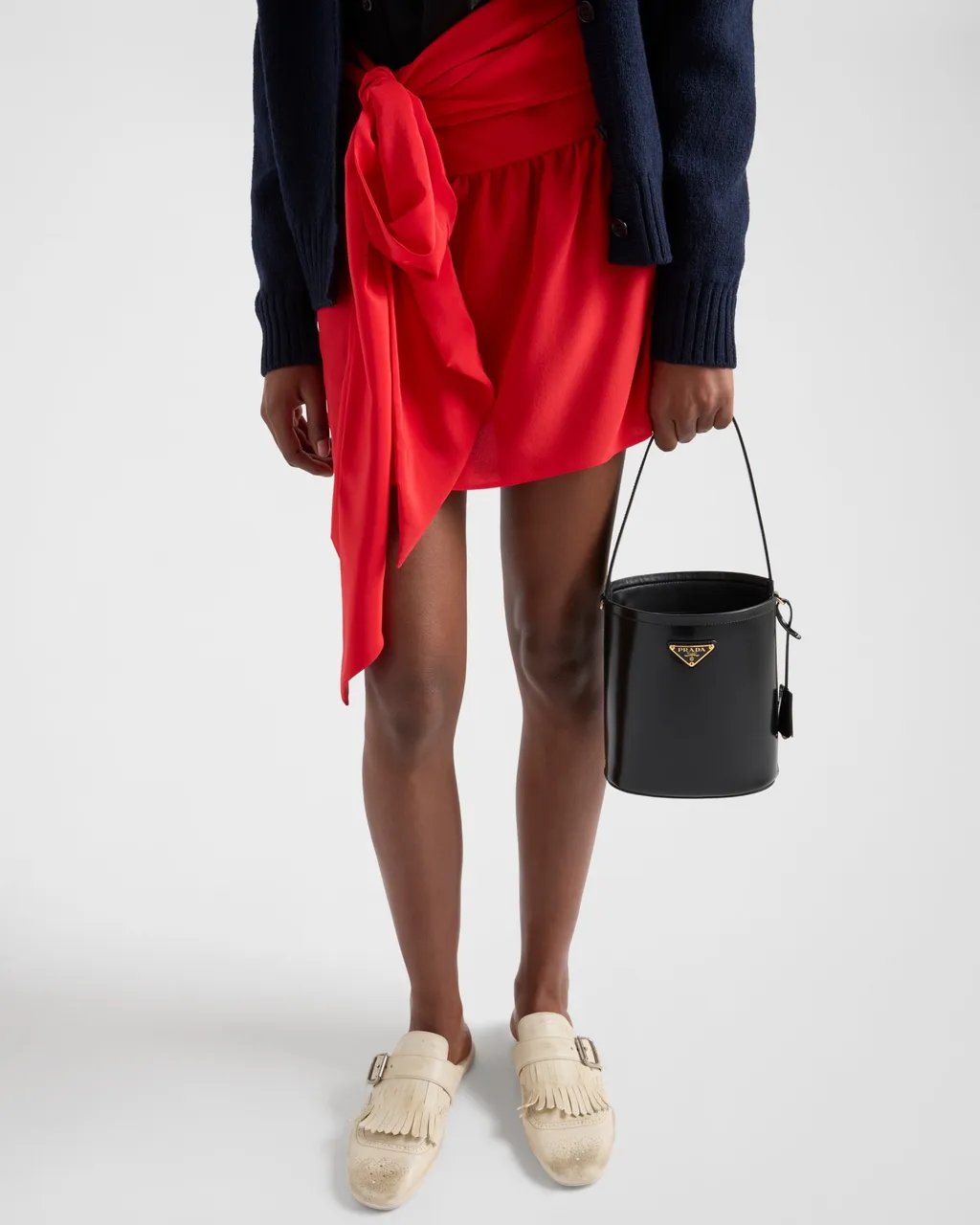 Crepe De Chine Miniskirt