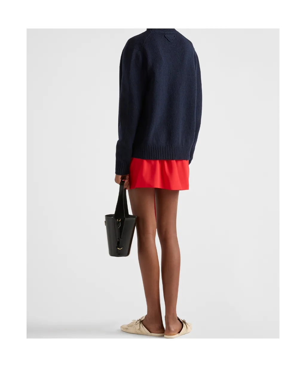 Crepe De Chine Miniskirt