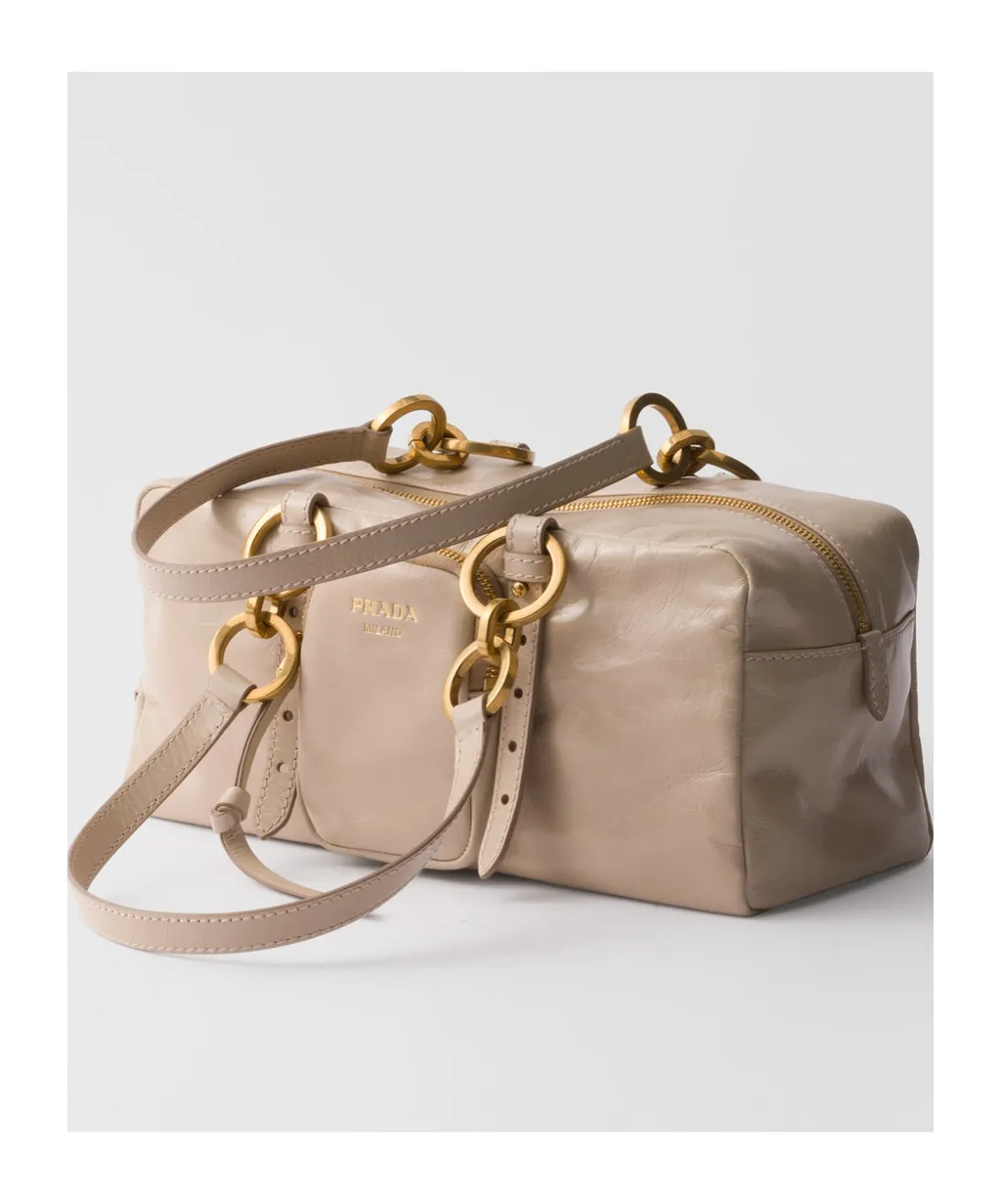 Dangle Medium Leather Top-Handle Bag