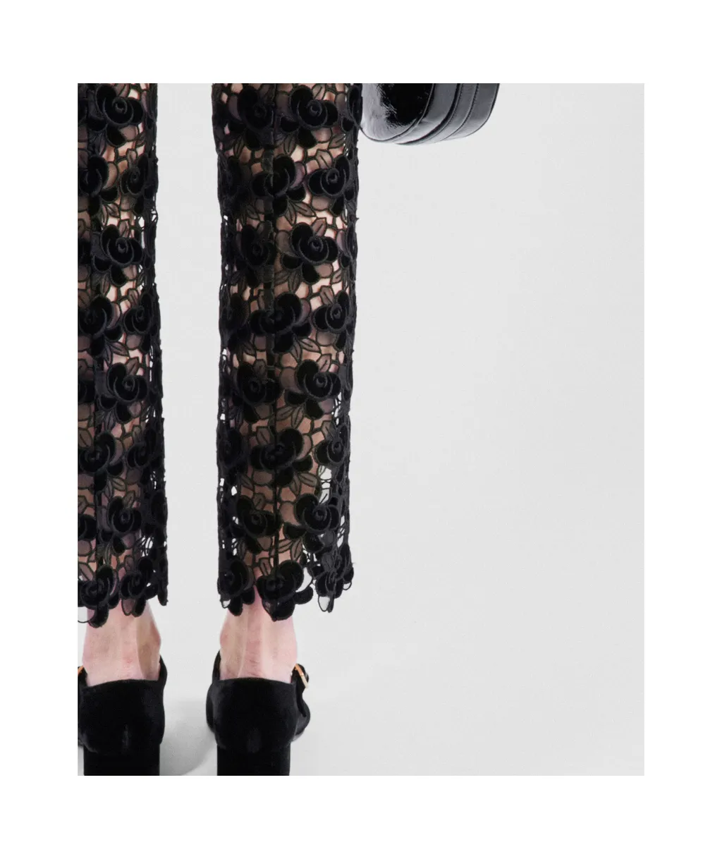 Guipure Lace Trousers