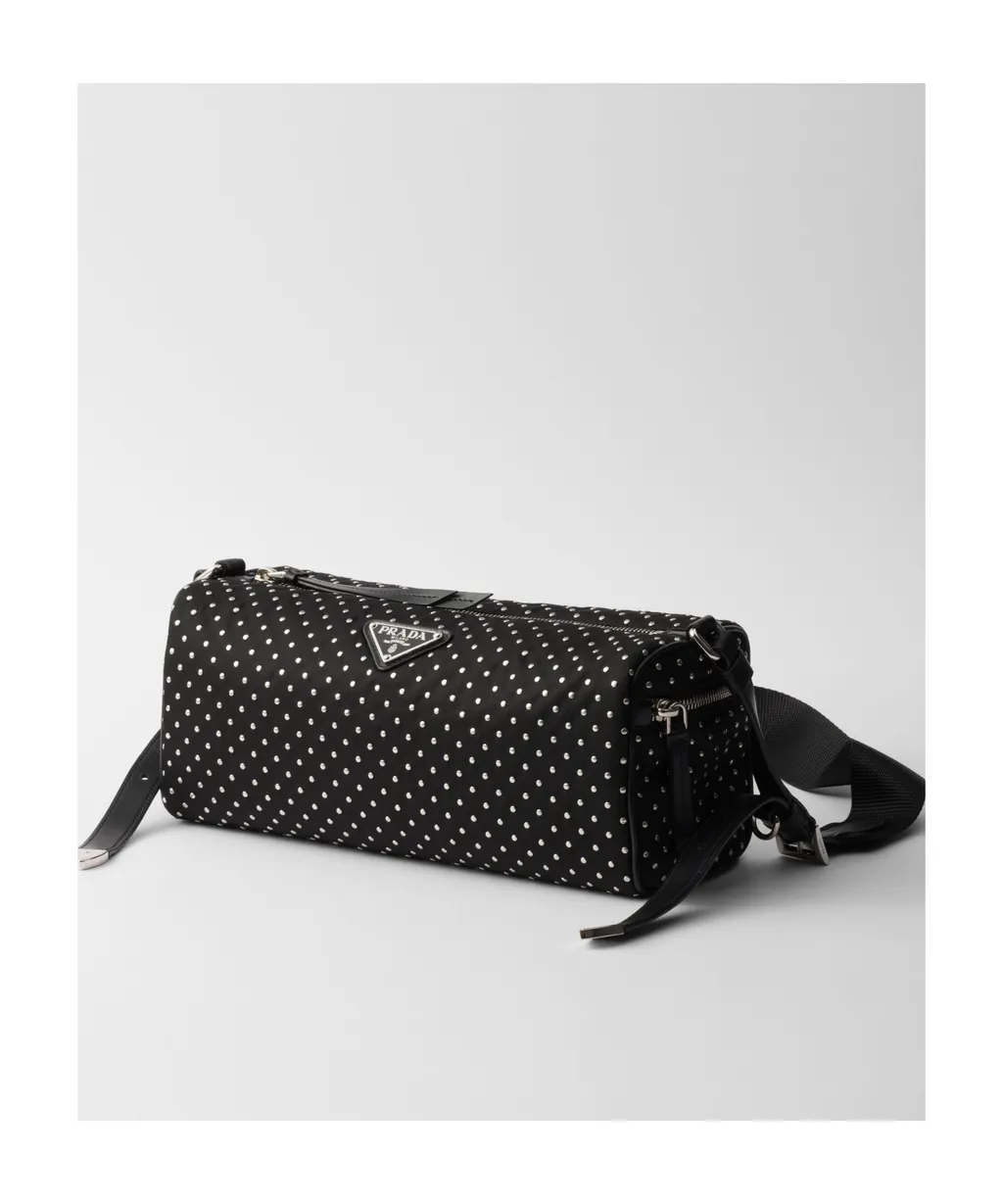 Re-Nylon Bag With Studs