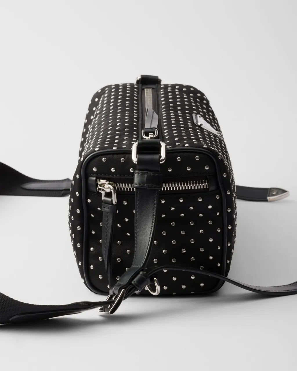 Re-Nylon Bag With Studs