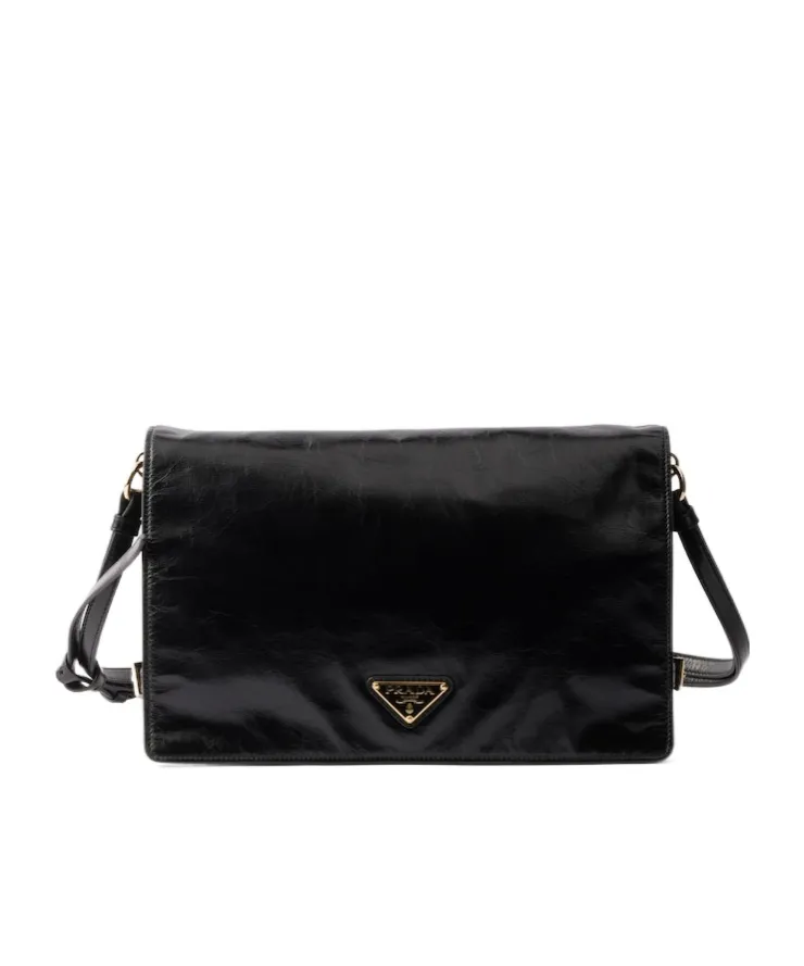 Triangle-Logo Shoulder Bag