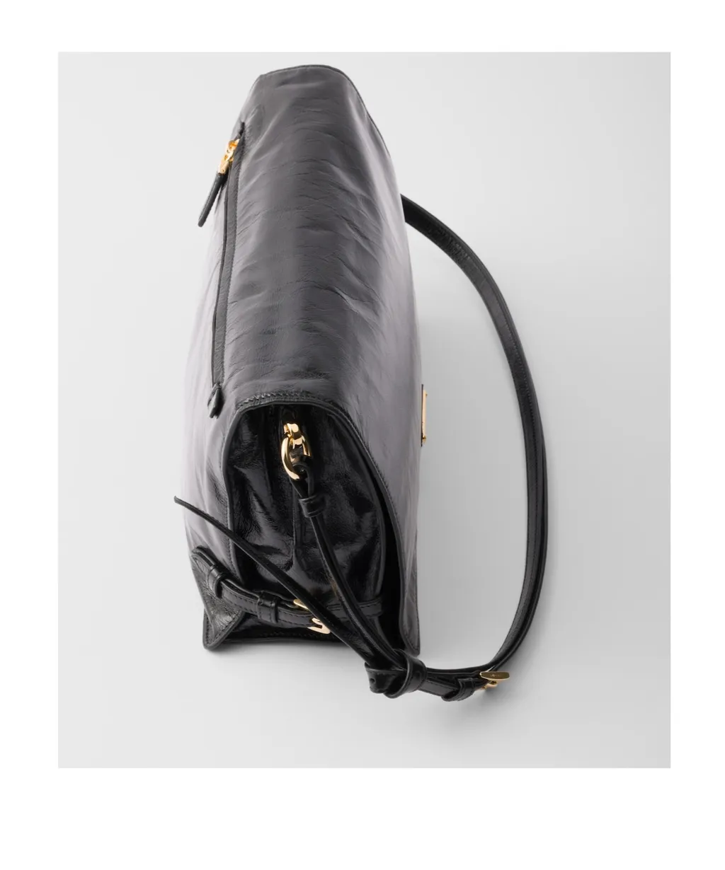 Triangle-Logo Shoulder Bag