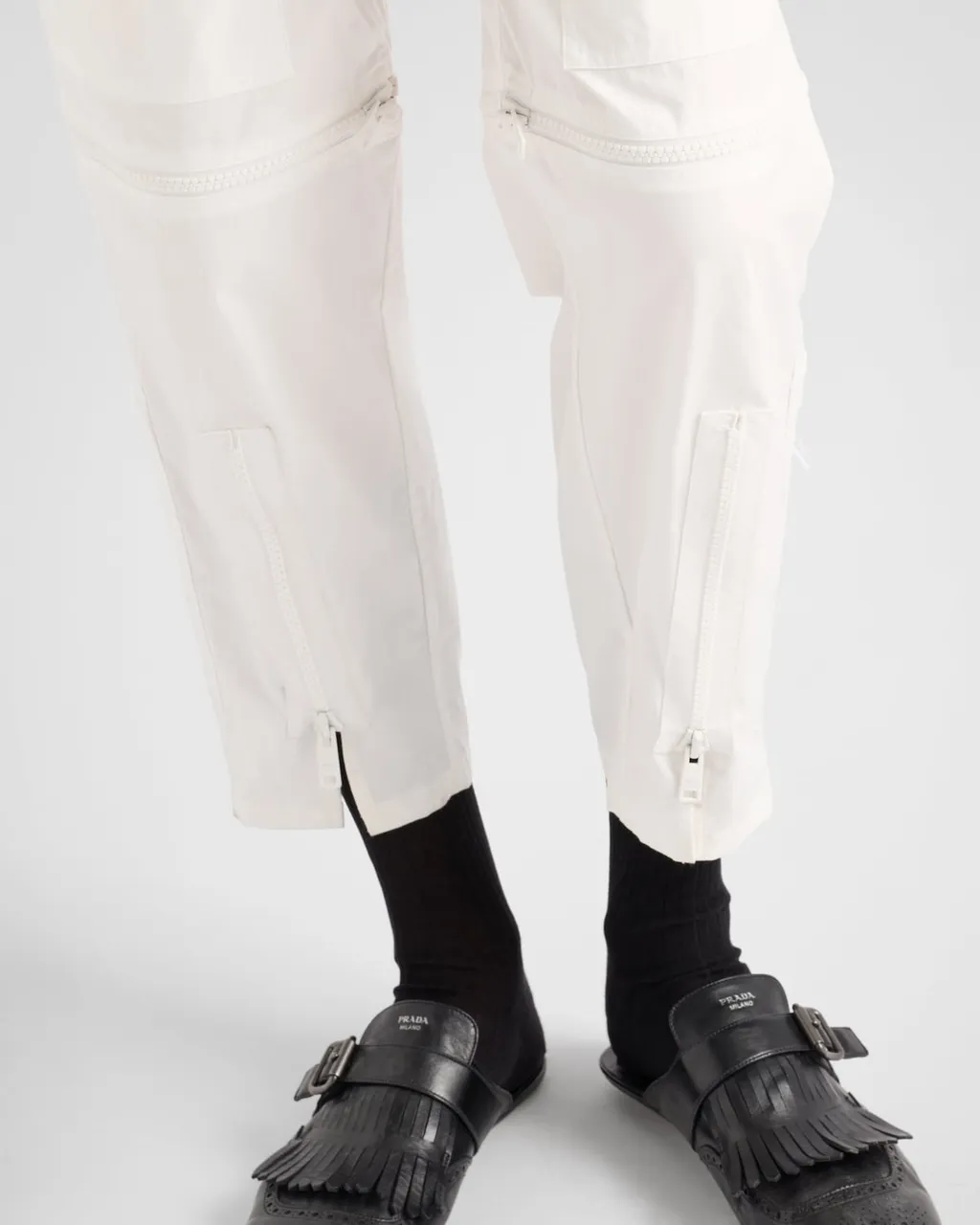 Long-Sleeved Zipped Jumpsuit