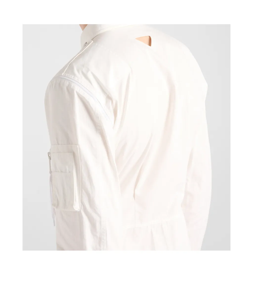 Long-Sleeved Zipped Jumpsuit