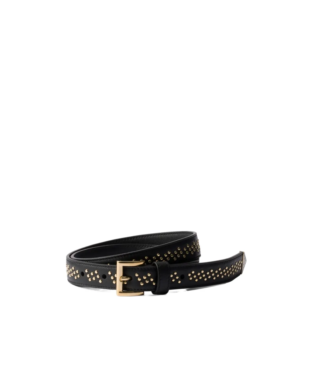 Leather Belt With Studs