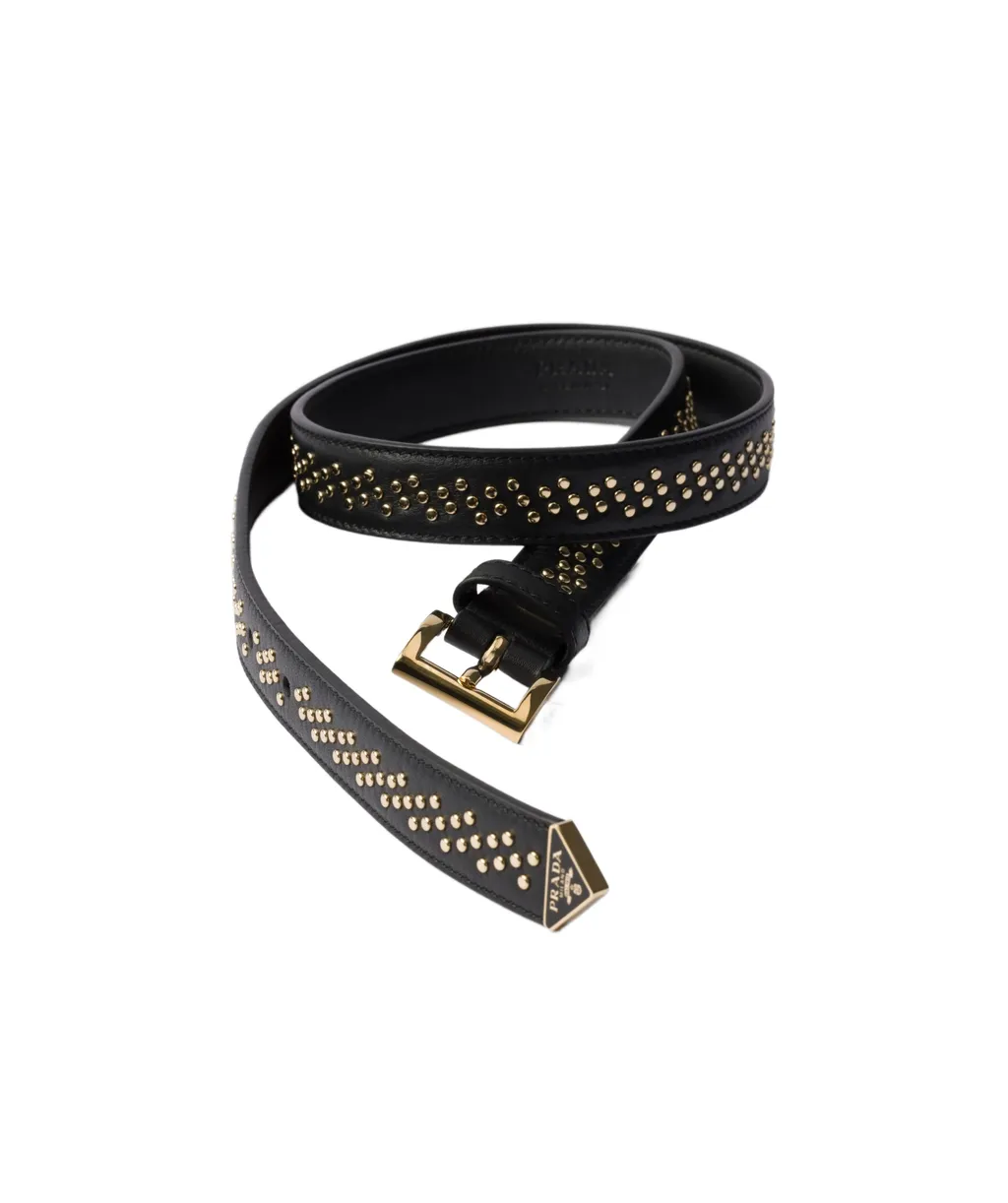 Leather Belt With Studs