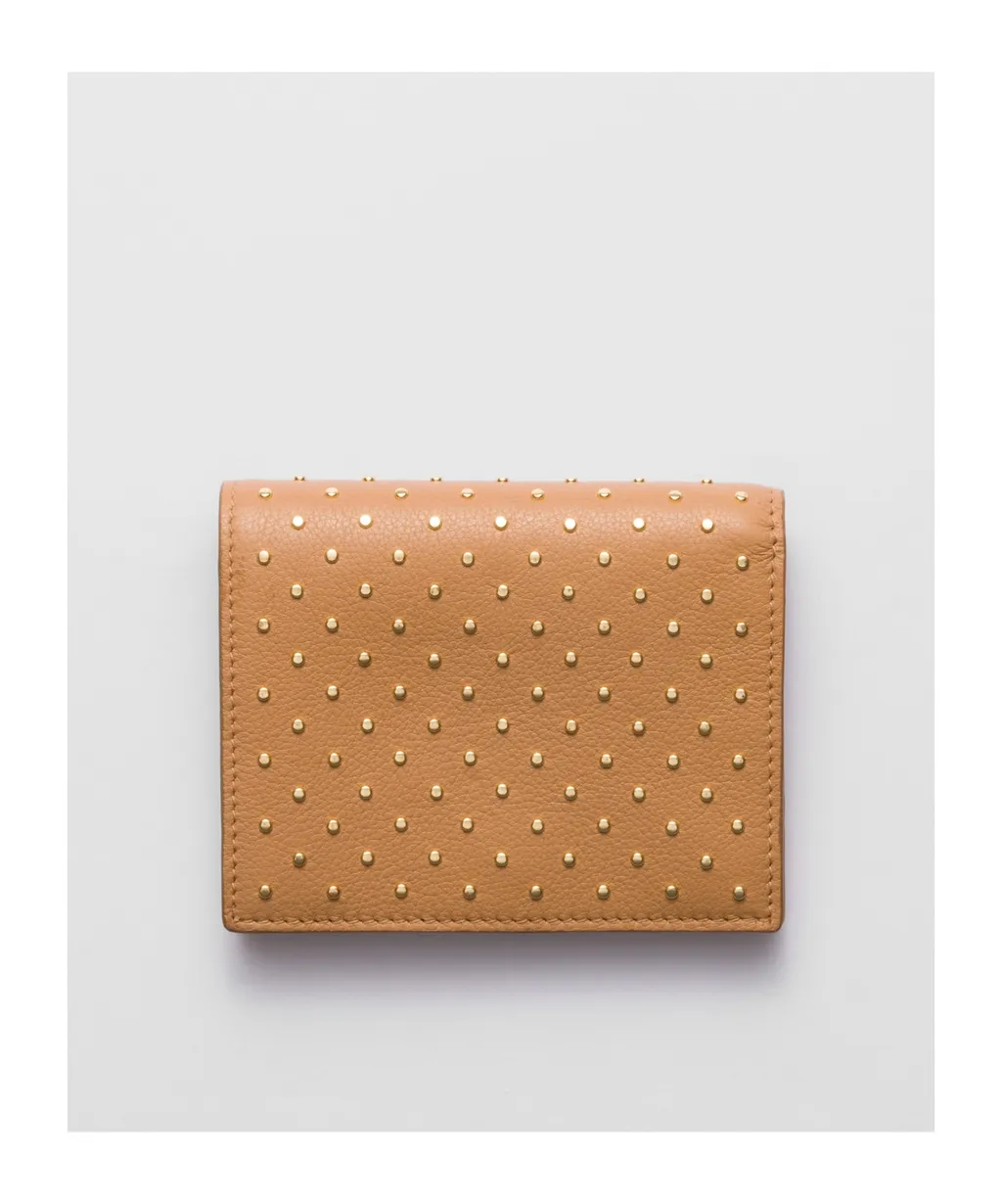 Small Studded Leather Wallet