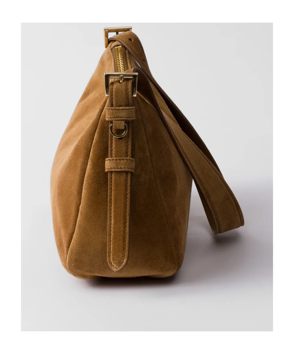 AimÉE Medium Suede Shoulder Bag