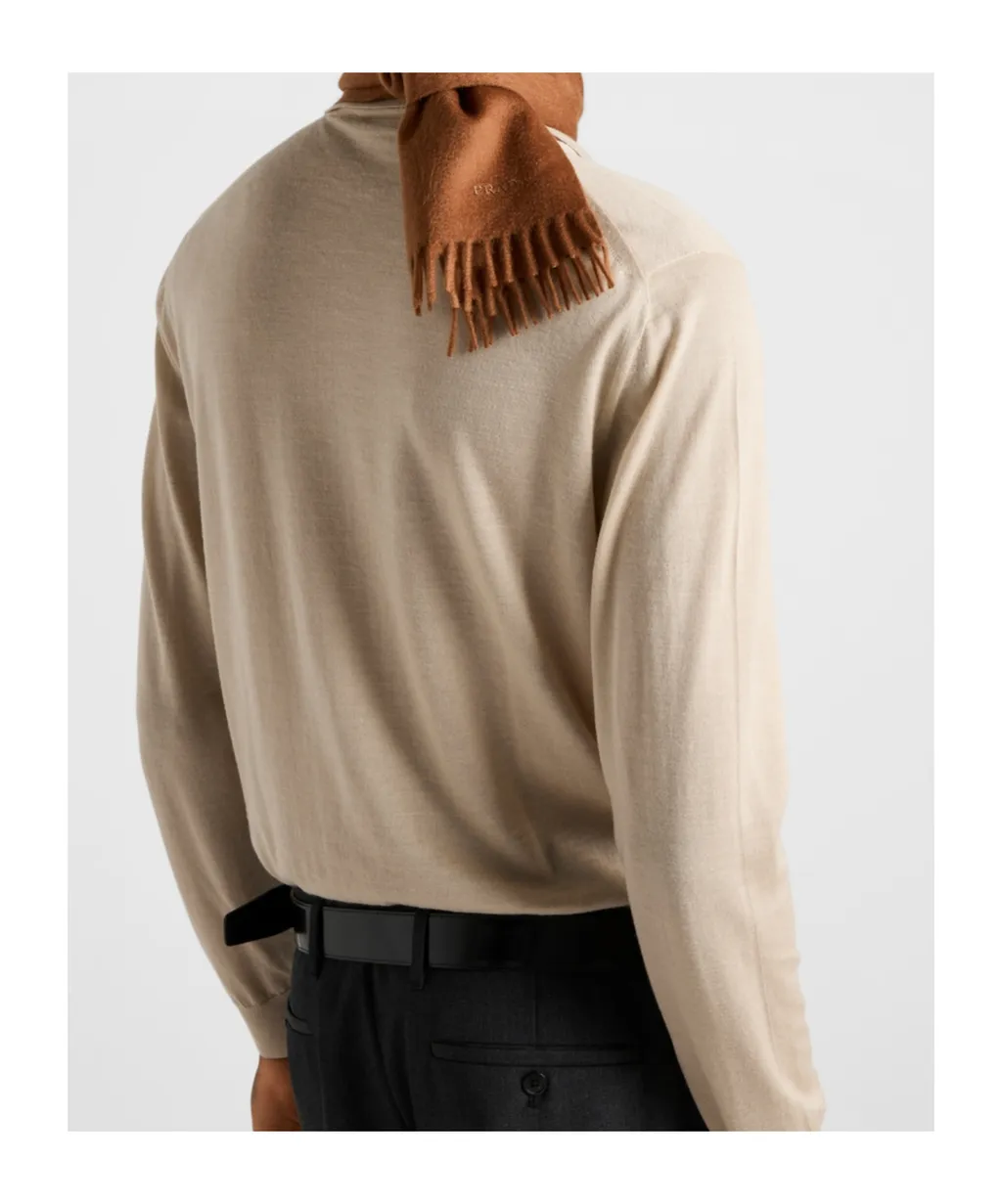 Cashmere And Silk Polo Shirt