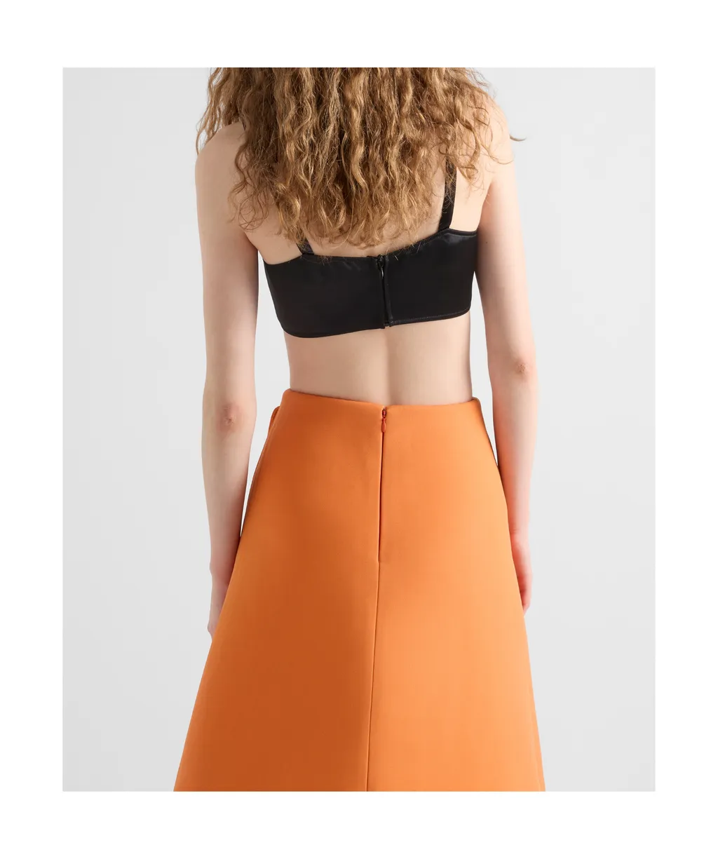Satin Cropped Bra Top