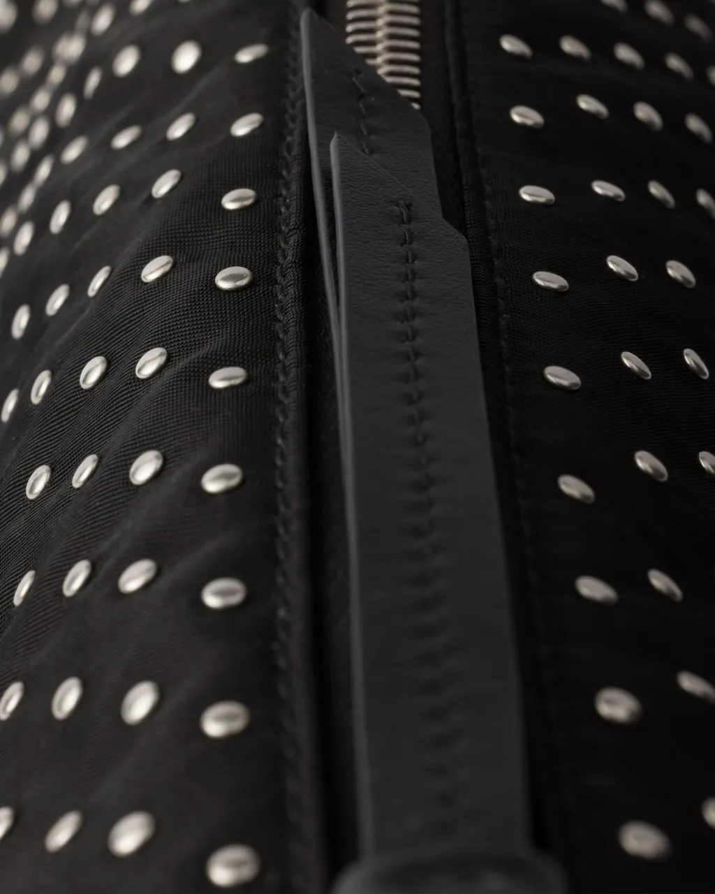 Re-Nylon Bag With Studs