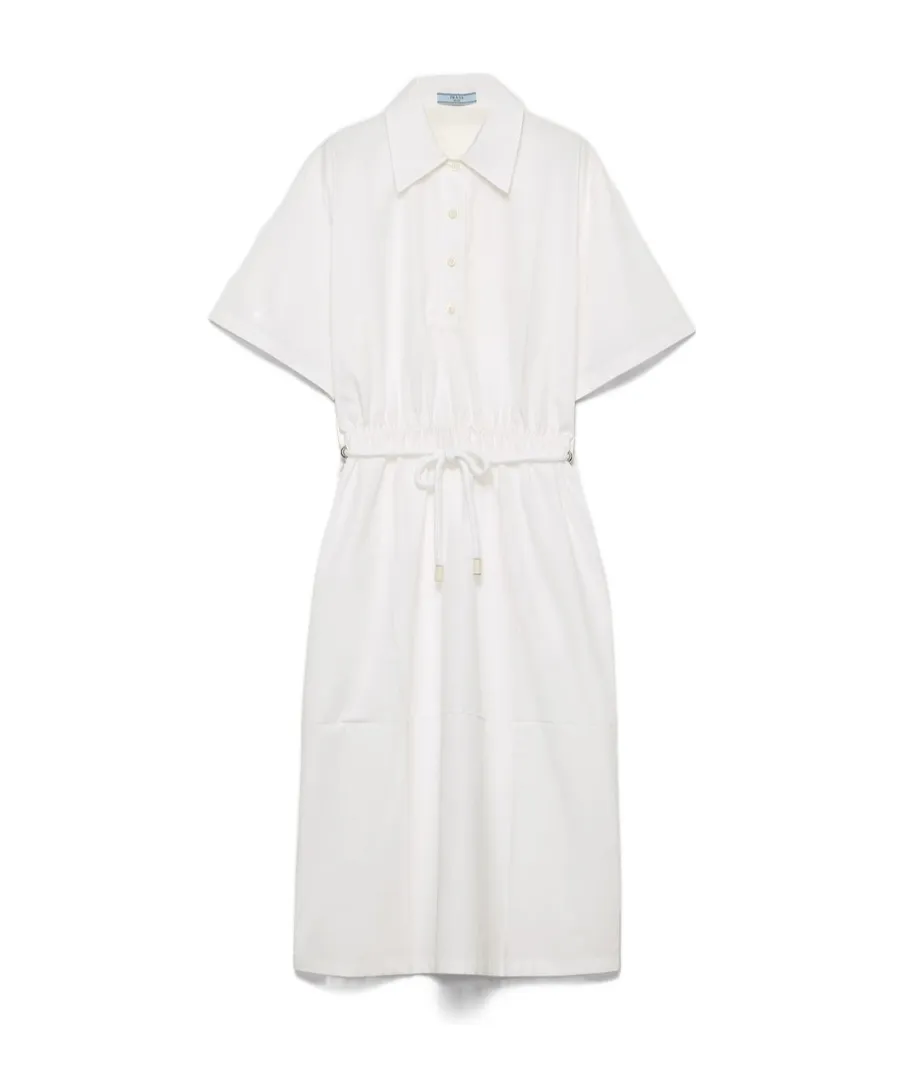 Drawstring Shirt Dress